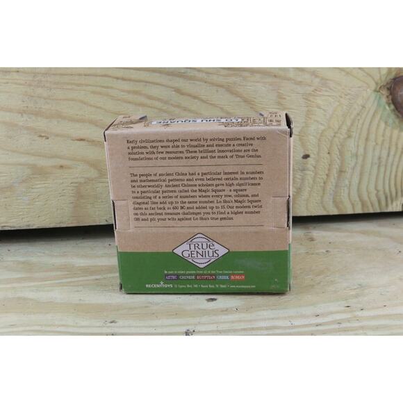 New Wooden Puzzle Lo Shu Square True Genius Brain Teaser Recent Toys Sealed USA - Picture 2 of 3